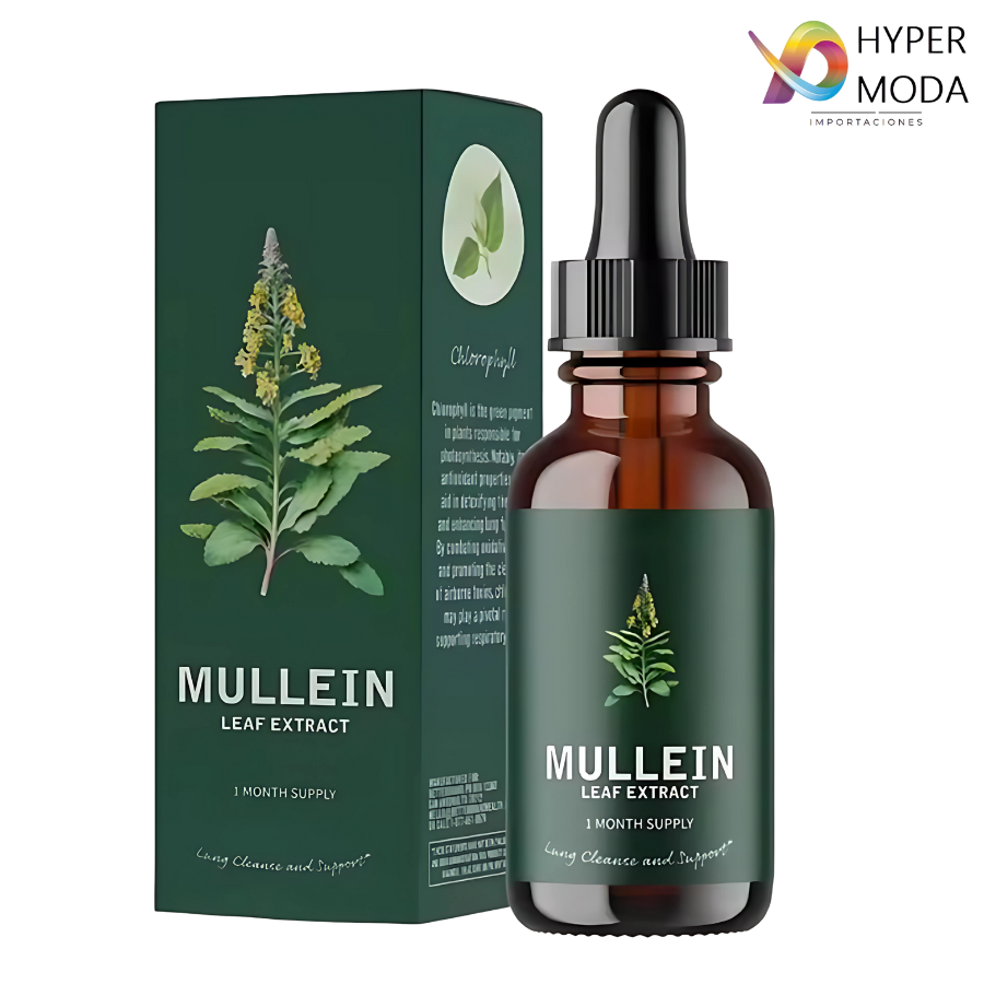 Mullein Gotas Limpieza Pulmonar Respirar